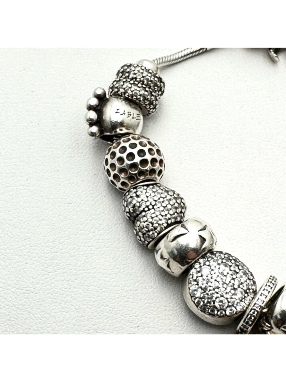 Pandora Sterling Silver Charm Bracelet 7" Loaded with Charms 43 Grams - Picture 2 of 9